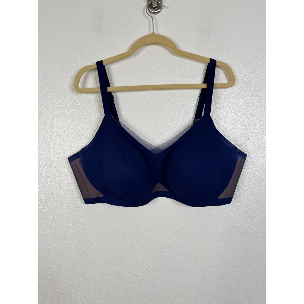 Honeylove Silhouette Bra Navy Blue Size 3X 44DD 44DDD LWBR0302V3